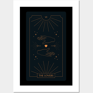 The Lovers Tarot Card Posters and Art